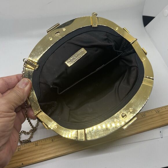 Vtg Finesse La Model Black Crossbody / Over Shoulder Bag - Picture 4 of 13